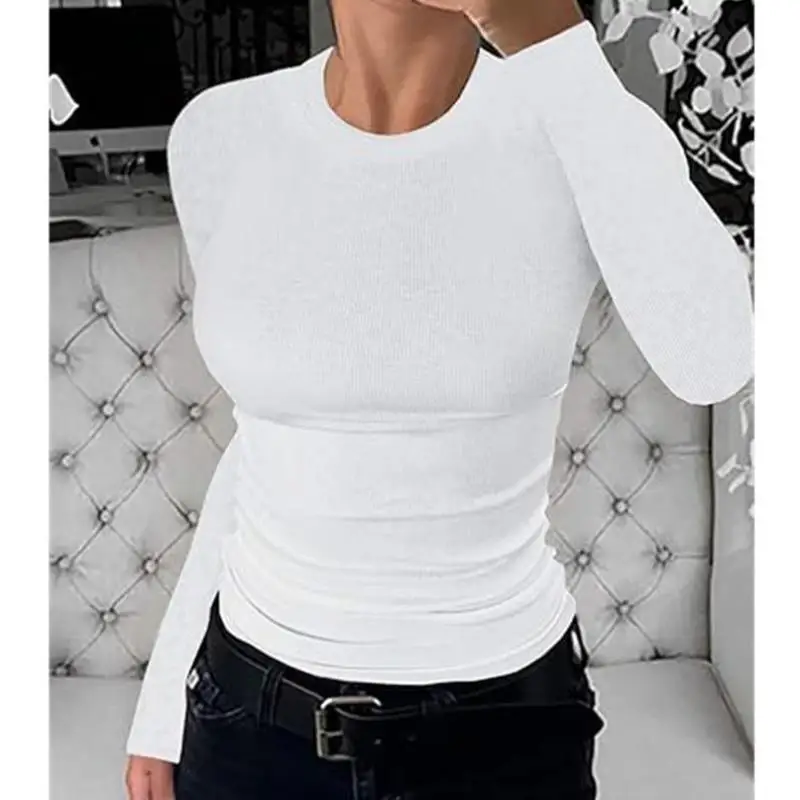 

Вязаный свитер с длинным рукавом, женский и мужской трикотаж в рубчик, воротник Ciwalk, волокно Coolmax, зимний, тонкий