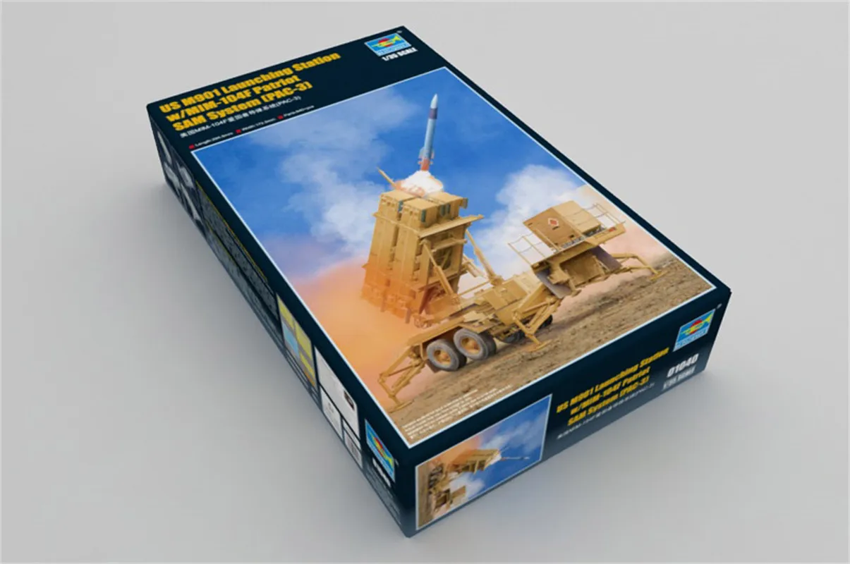 Трубач 1/35 M901 Launch Station с MIM-104F Patriot SAM System PAC-3 Военная пластиковая сборная модель # 01040 Трубач 1/35 M901 Launch Station с MIM-104F Patriot SAM System PAC-3 Военная пластиковая сборная модель # 01040