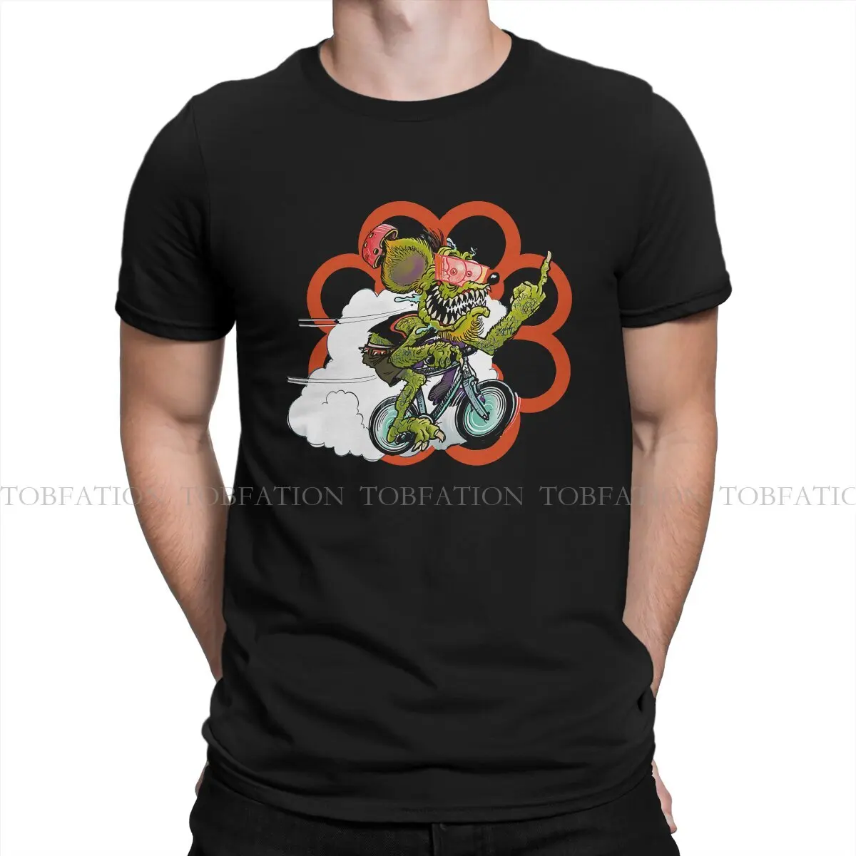 Monster Fantasy Fever Ratfink Active Graphic Rat Fink Tshirt Graphic Punk T shirt Tops Homme Pure Cotton Ofertas Short Sleeve