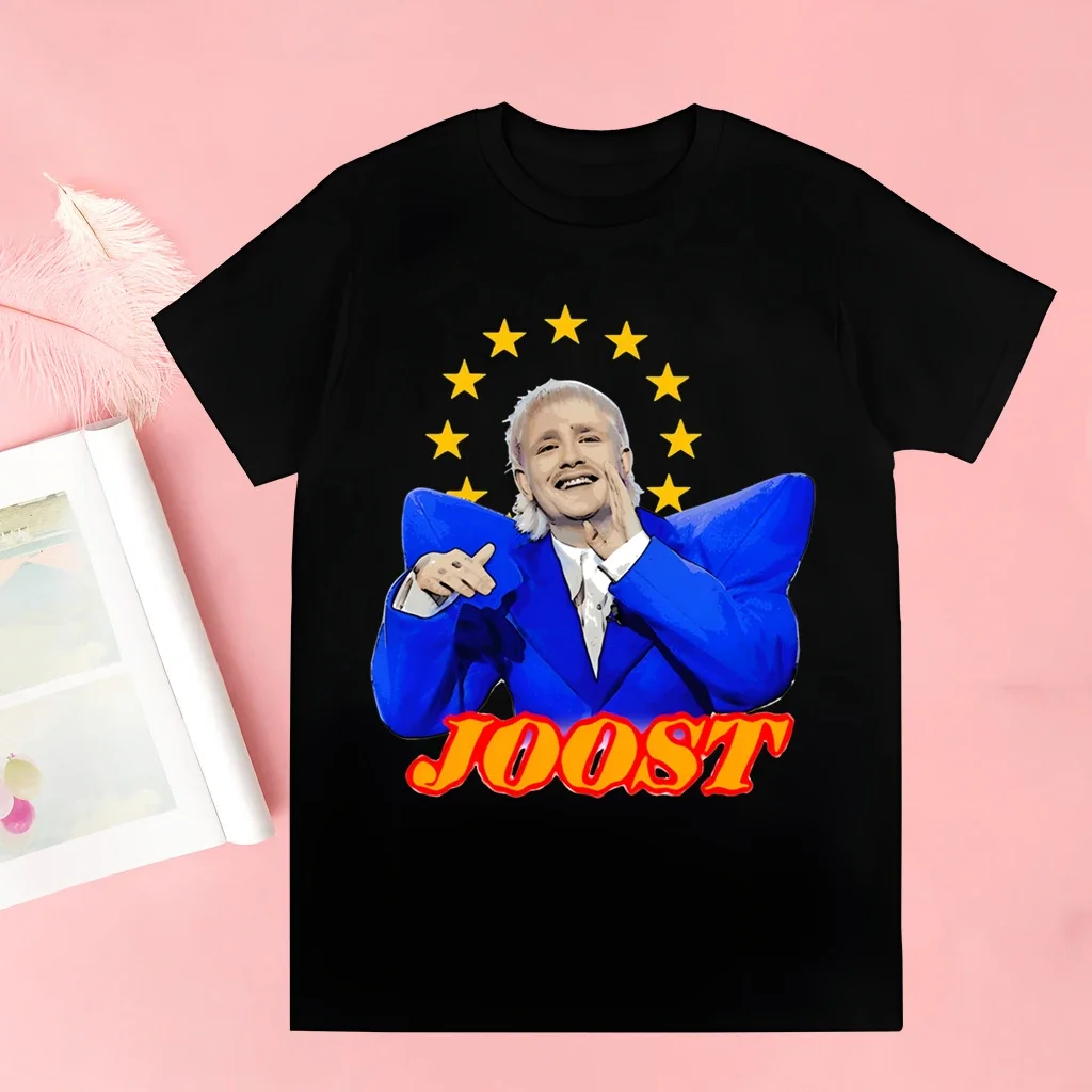 

Joost Klein, новая мужская футболка в стиле Харадзюку, футболки с принтом, мужские топы в стиле хип-хоп, повседневная забавная футболка