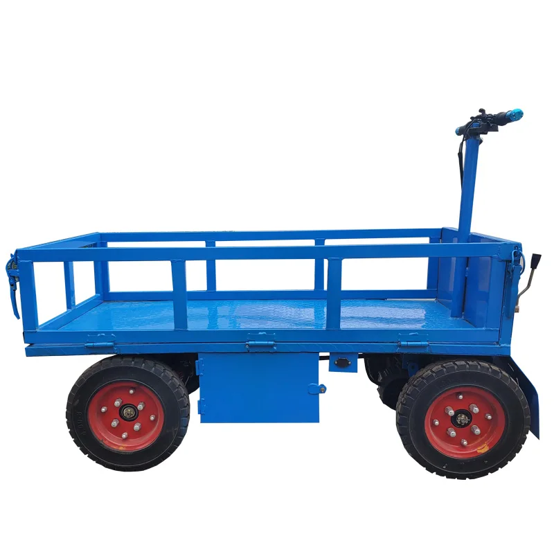 New Arrivals Factory Supply 1000kg Electric Trolley Electric Transport Trolley Accept OEM Brand Color Appearance Size