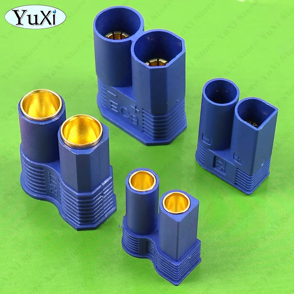 1-20Pcs EC8 EC5 Connector Male Female Bullet Gold Plated Banana Plugs For RC Circuit Bullet Parts Airplane Connector Parts