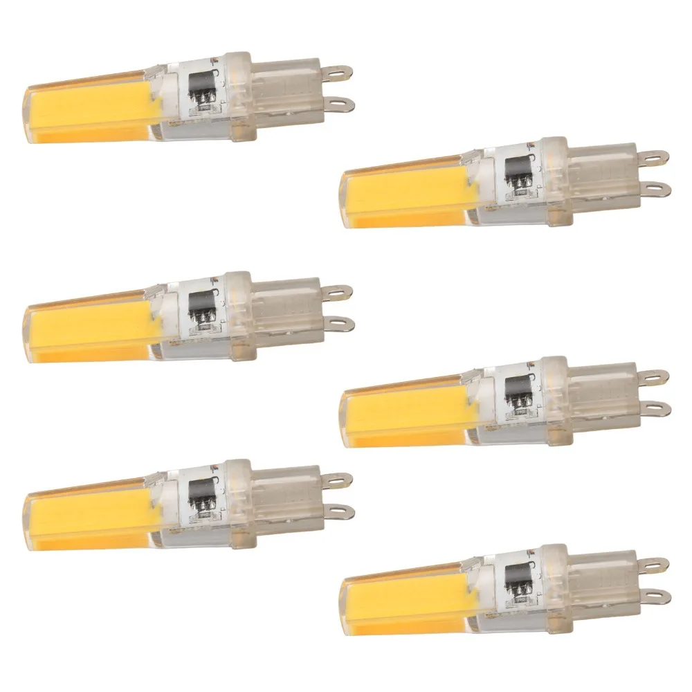

6PCS Compact 220V G9 LED lights 5W COB LED Replacement Bulb 3000K 6500K LED Lamp Bulb Table Lamp