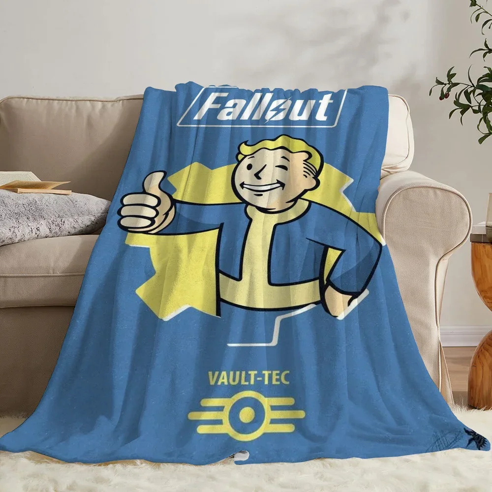 F-FalloutS Flannel Blanket Bed Anime Blanket for Sofas Luxury Blankets Sofa Decoration Microfiber Bedding Blankets & Throws Nap