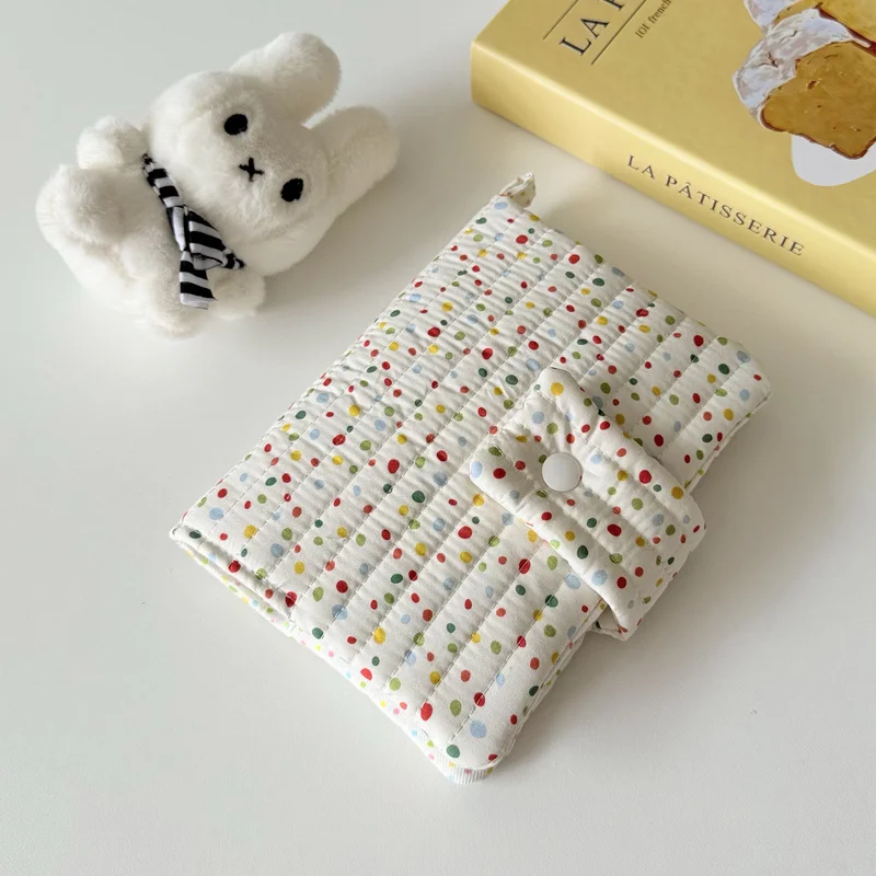 A5A6 Handmade Fresh Wave Dot Book Jacket คู่มือ Ins Wind Diary น่ารัก DIY หนังสือแจ็คเก็ตสําหรับเพื่อน Kawaii ปกหนังสือ