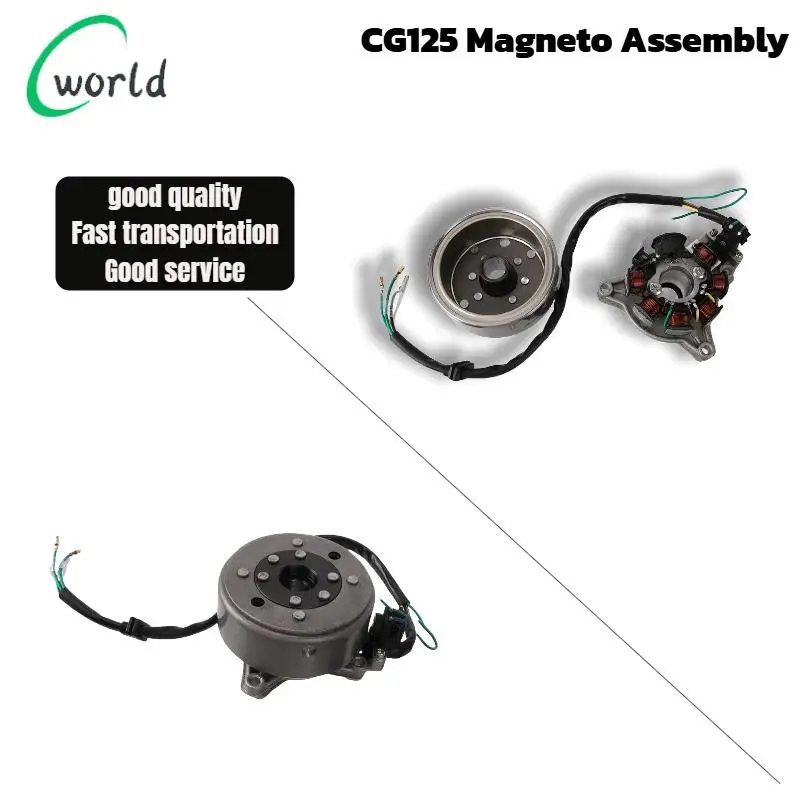 

Высококачественный магнитный стальной ротор магнитоэлектрического генератора для мотоцикла CG125 - совместим с моделями 125cc CG125