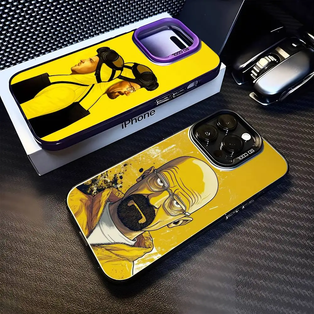 

Breaking Bad WalterWhite Phone Case For iPhone 16,15,14,13,12,11,Mini,Pro,MAX Black Matte Shockproof Cover