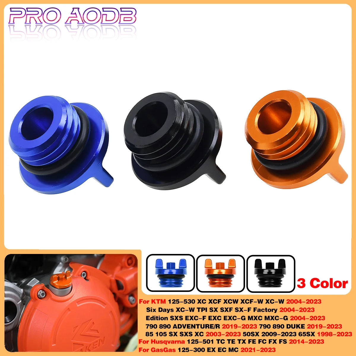 

CNC Engine Oil Filler Plug Cap Cover For Husqvarna 125-501 TC TE TX FE FC FX FS 14-2023 TC 50 65 85 For GasGas EX EC MC F 21-23