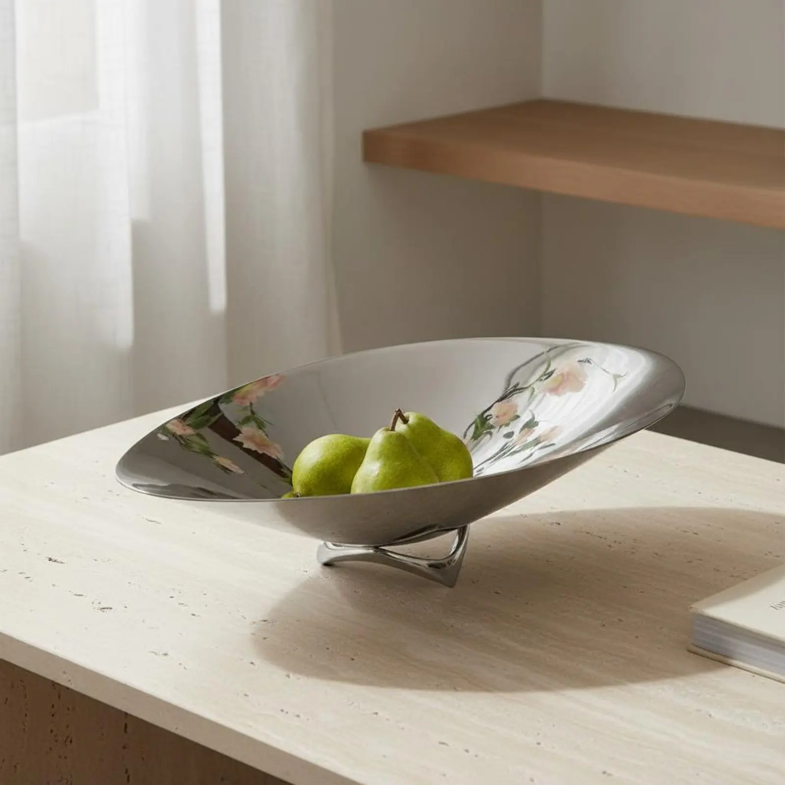 

Decorative Fruit Tray Luxury Look Mirror Polished Fruit Bowl Decorative Bowl Modern Design House Decoration for Living Room