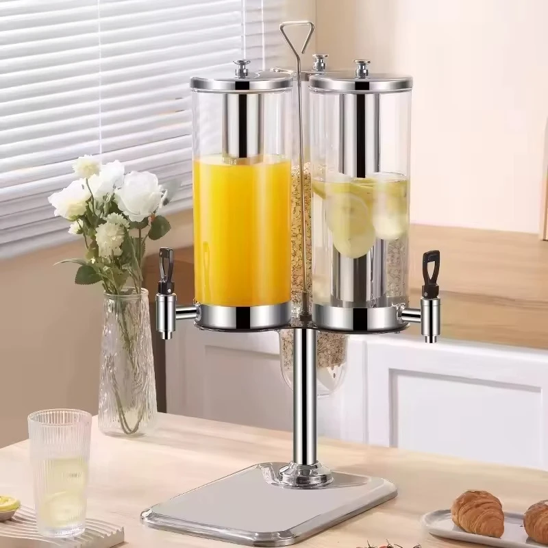 For wedding parties, use a 10.5-liter metal juice beverage dispenser, plastic food cereal beverage dispenser