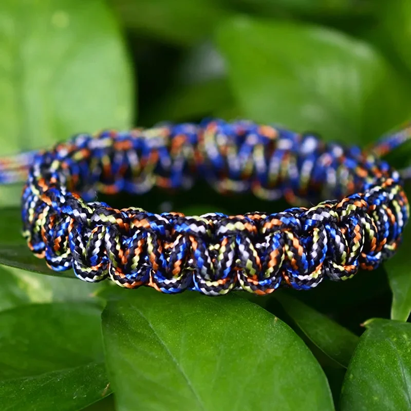 Handmade Braided Rope Bracelet Strong Survival Paracord Bracelet For Military Fan Camping Outdoor Living Skills Men And Women