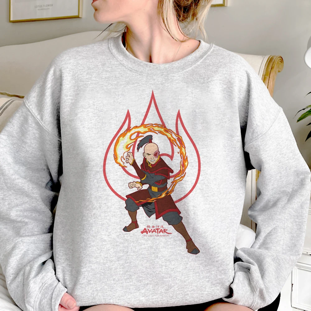 Avatar the Last Airbender hoodies women 90s 2023 Kawaii anime Hood pulls women Winter  sweater