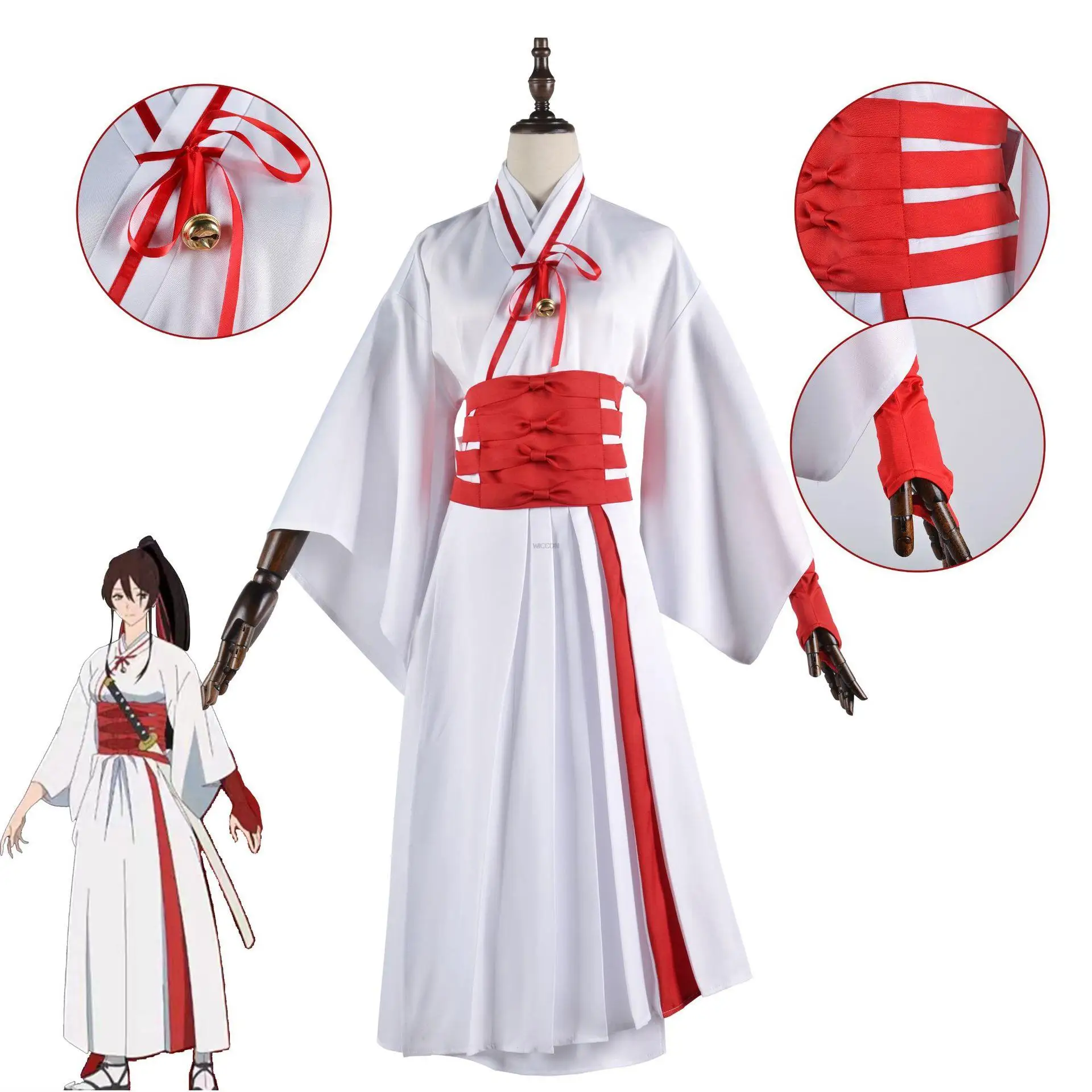 Hells Paradise Jigokuraku Cosplay Gabimaru Sagiri Yamada Asaemon Cosplay Wig Costume Uniform Full Set Halloween Carnival Clothes