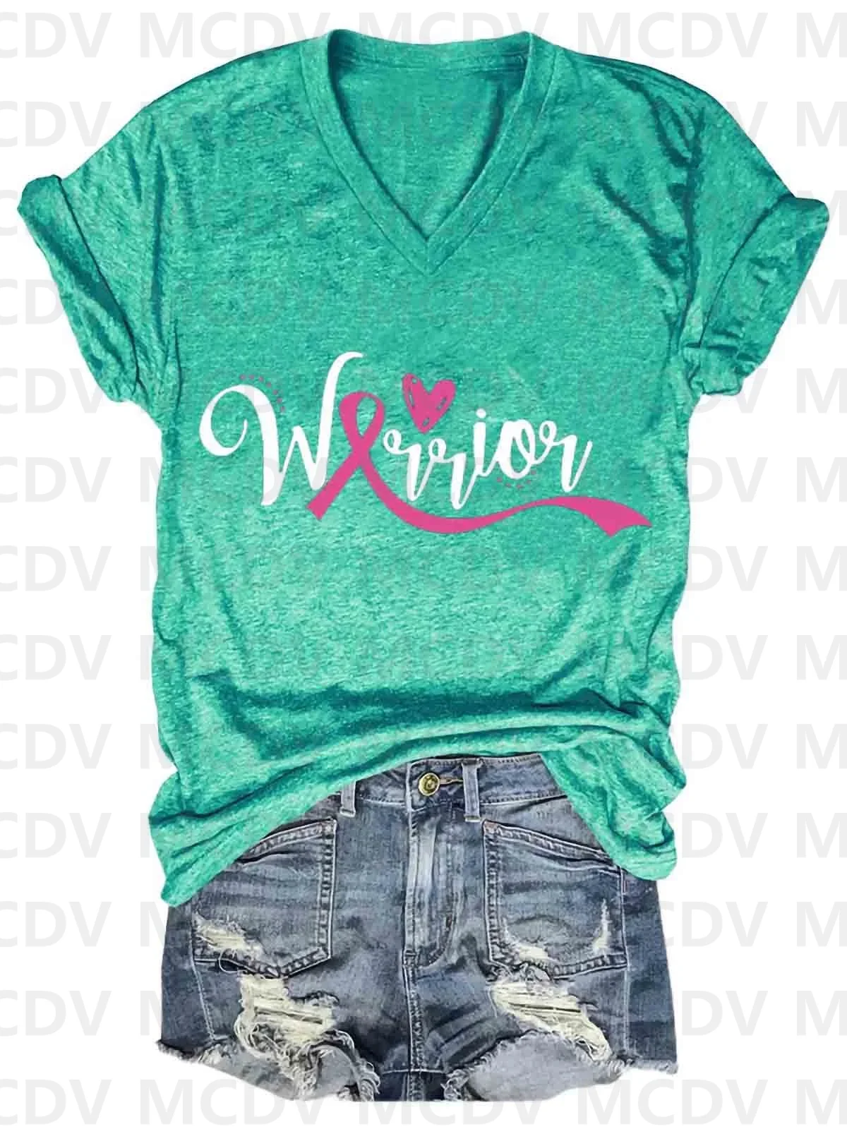 Breast Cancer Warrior Print Casual T-Shirt 3D All Over Printed Summer Women's T Shirts Sexy Tops