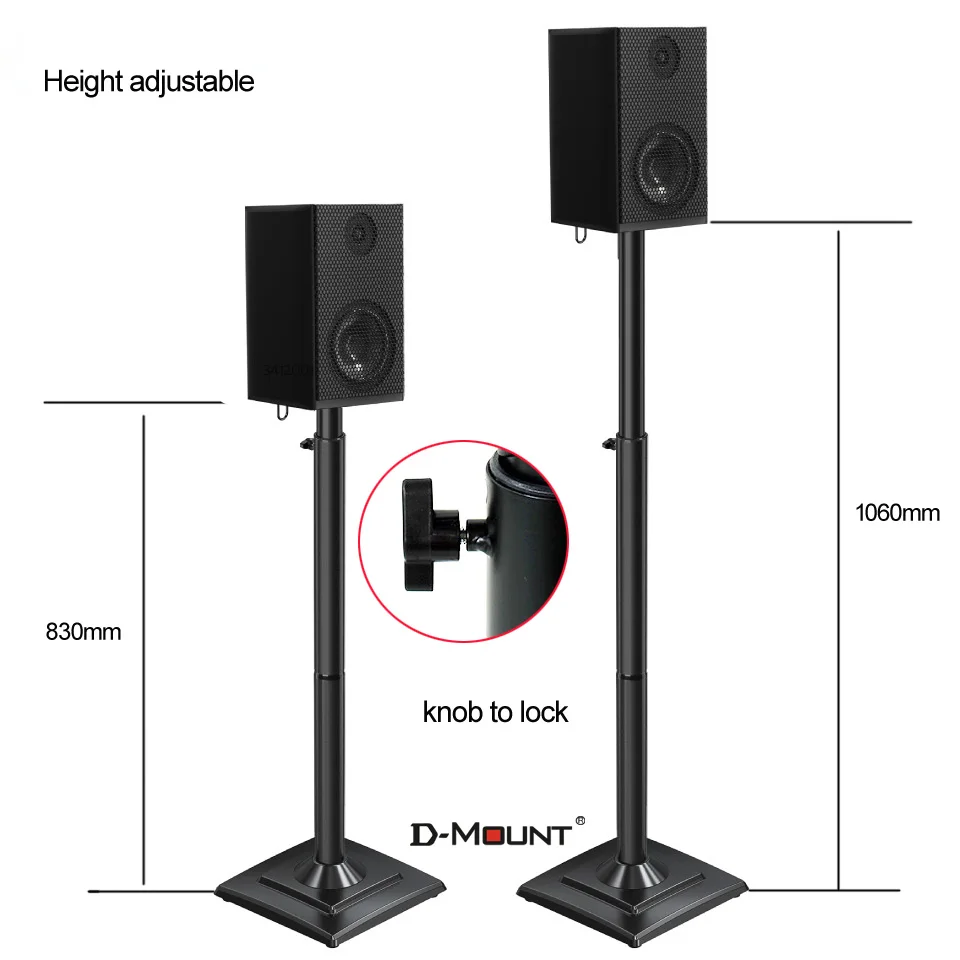 83-106cm SF-K100 metal Universal surround speaker floor stand displayer holder mount  for SA-RS5 RS8 FS1 FB1 ETC with screws