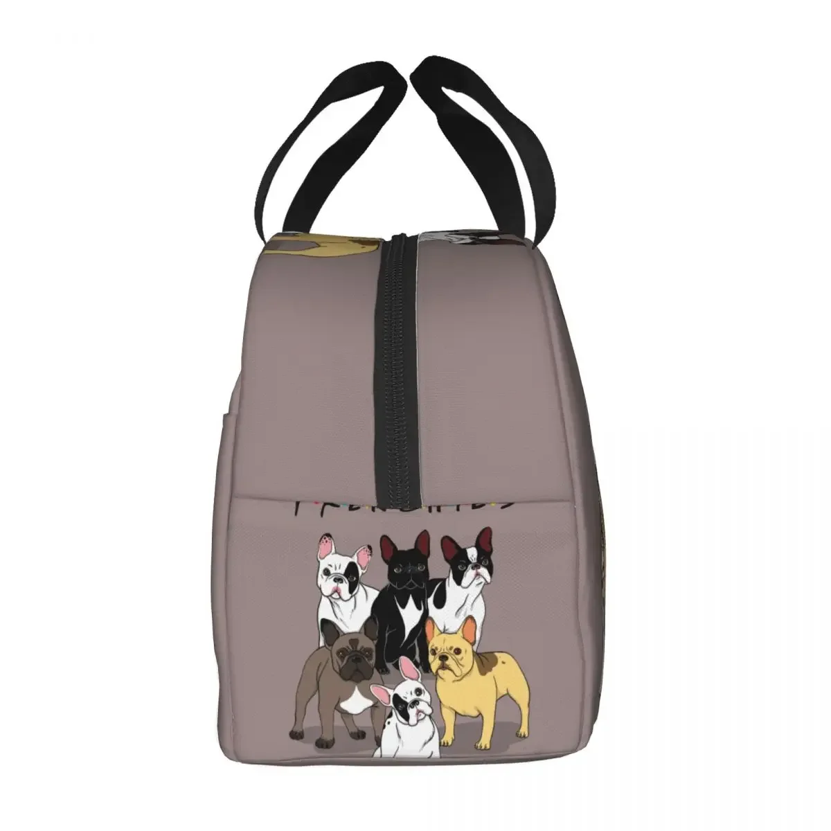 Divertenti francesi Bulldog francese Lunch Bag per le donne Resuable Thermal Insulated Lunch Tote Box per bambini scuola bambini sacchetti di cibo