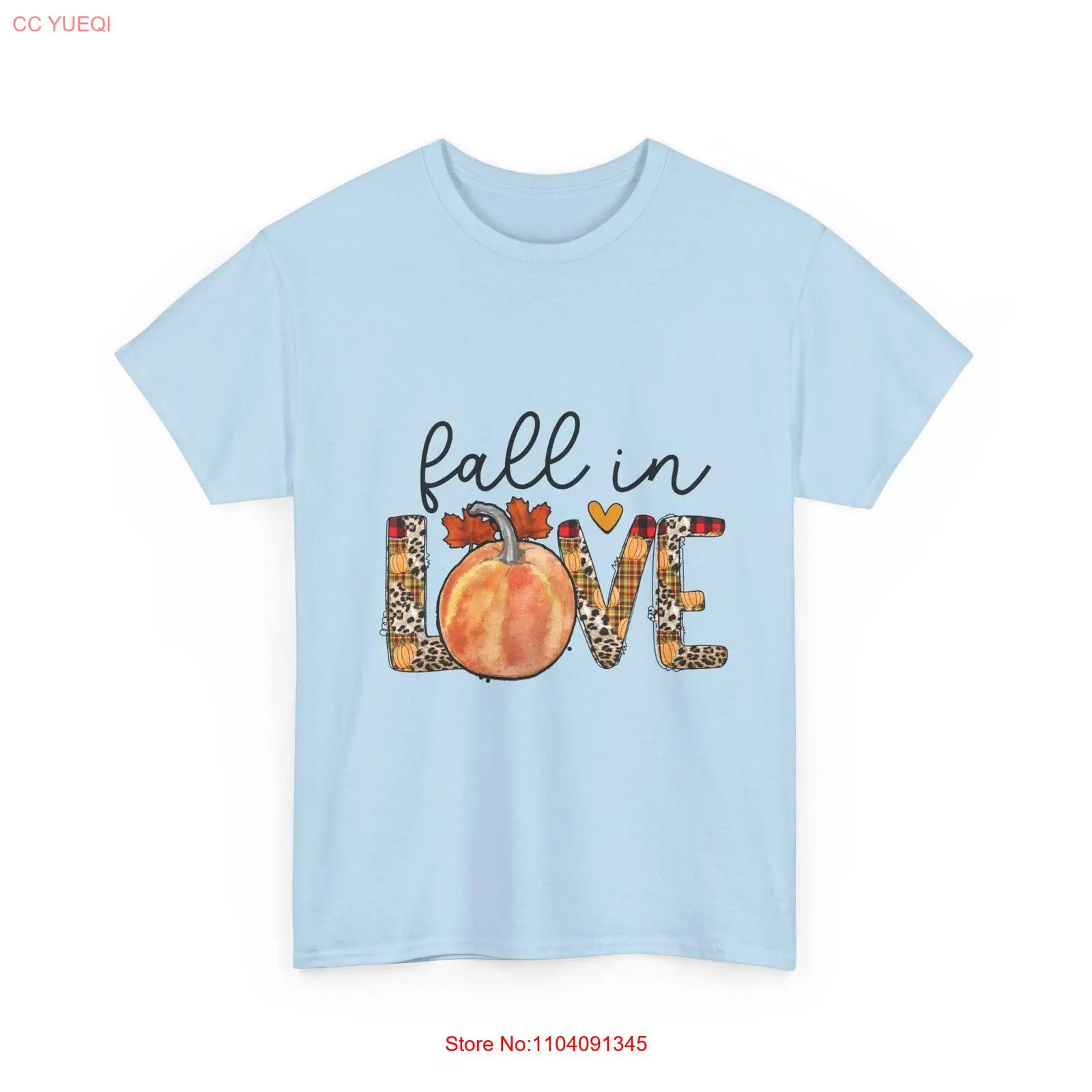 Printed fall in Love Limited Edition Cotton T-Shirt For Unisex