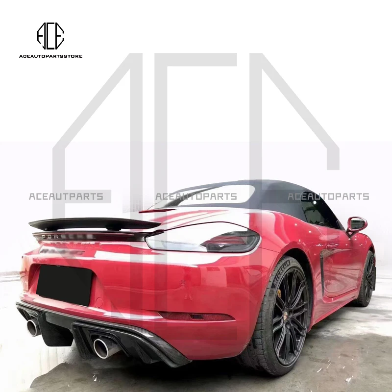 

GT4 Style Full Carbon Fiber Rear Lip Body Kit For Porsche Boxster Cayman 718
