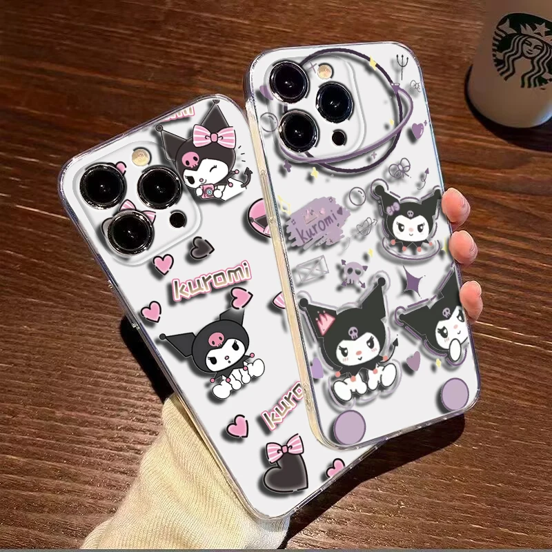 Kuromi cartoon Soft Case for Moto G4 Plus G41 G5 Plus G50 G51 G5S G6 Play G60 G7 Power G71 G5 G9