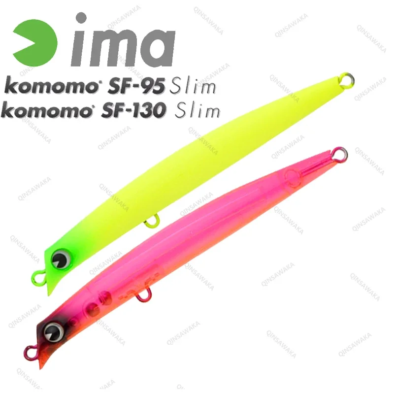 

Japan IMA Komomo SF95 Slim SF130 Slim 95mm 5.7g 130mm 12g Bass Lure baitfish Fishing Slow Floating minnow Saltwater cast farther