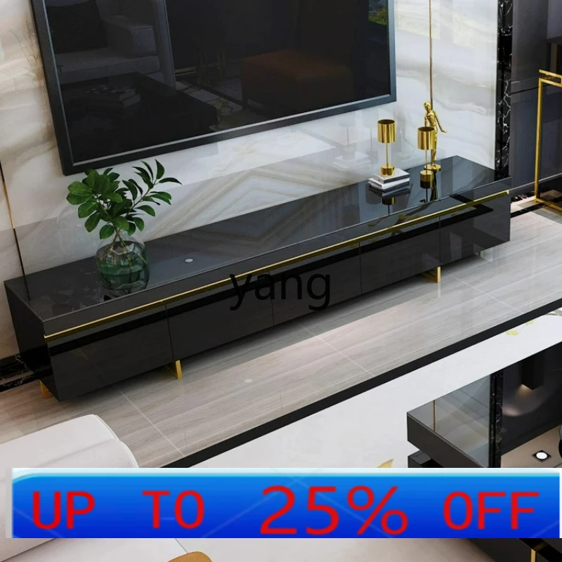 

LMM Light Luxury TV Cabinet and Coffee Table Set Modern Simple Floor Cabinet for Small Living Rooms