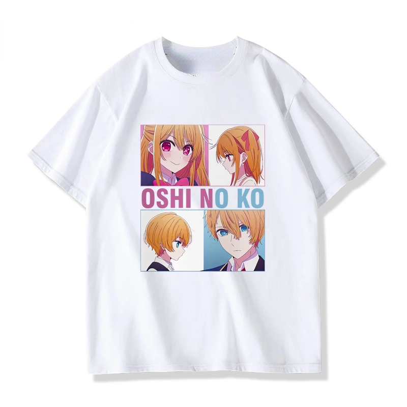 Oshi No Ko Anime Ai Hoshino Cosplay Anime giapponese T-Shirt donna Harajuku maglietta grafica Kawaii Ladies Tshirt abbigliamento Top Tees