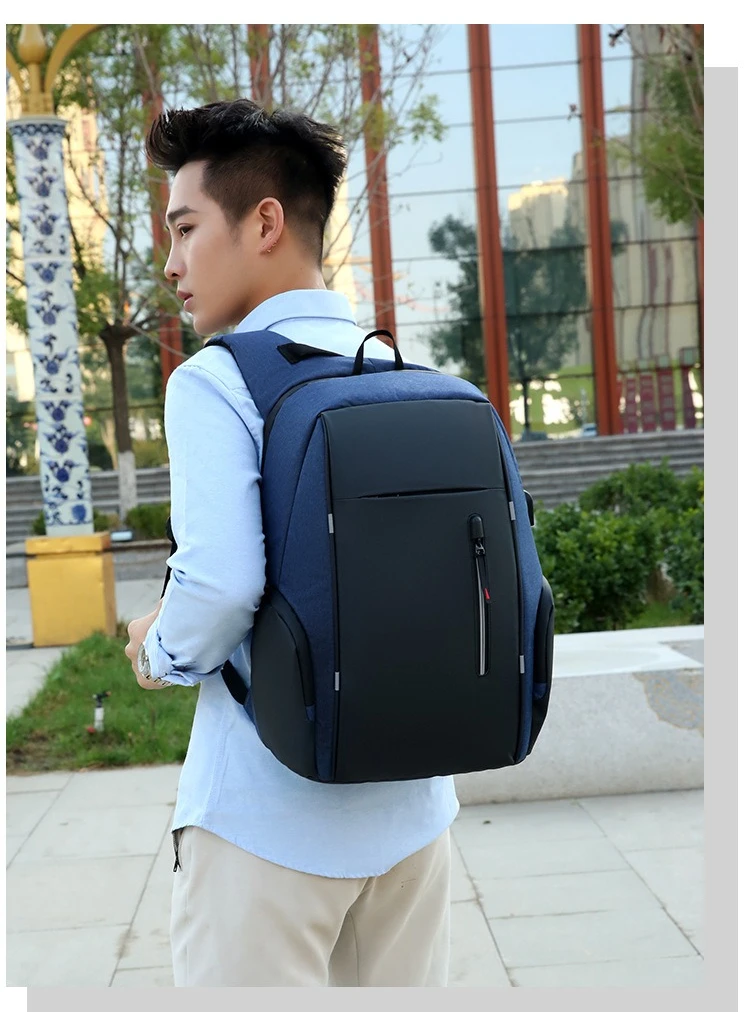 Men's Business Bag, Laptop Bag, Multifunctional USB Backpack, Large Capacity Backpack for Primary and Secondary School Students