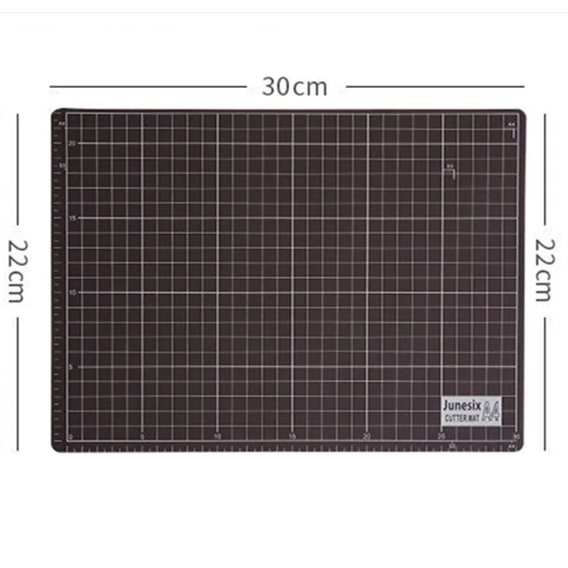 A4 Coffee Color Grid Dual-Sided Self-Healing PVC Cutting Mat Artist Manual Sculpture Pad Student Rubber Stamp Carving Board