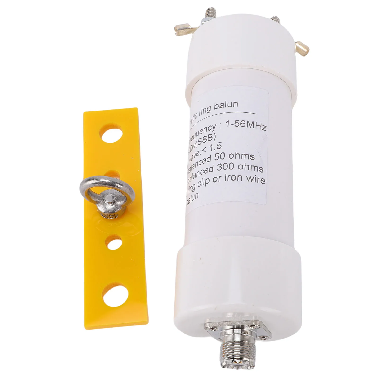 

1:6 Balun 500W 1:6 Balun 1 to 56MHz 50Ω to 300Ω Unbalanced to Balanced HF Shortwave Antennae Impedance