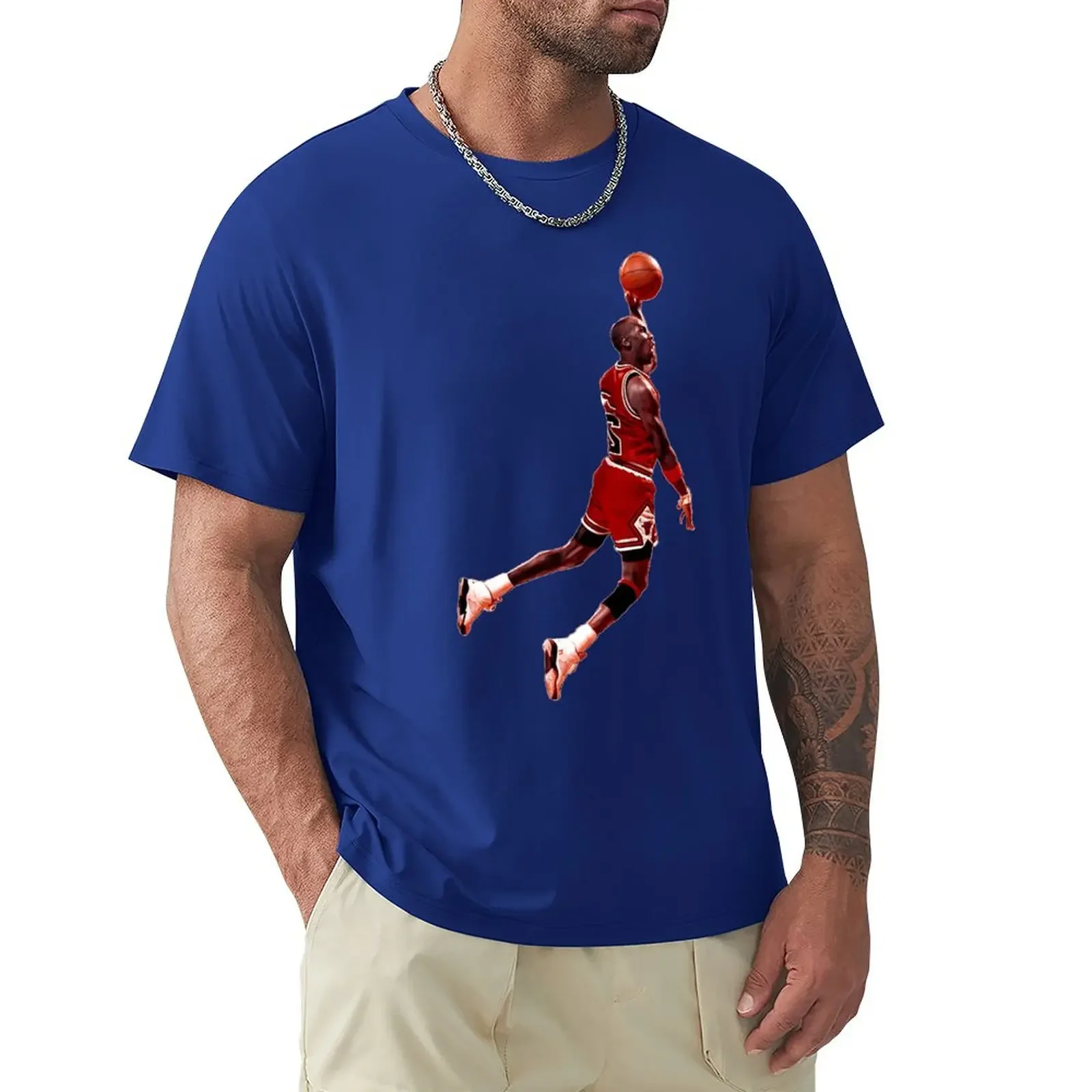 2023 Basketball Stars Michaeler And Jordans (21) Graphic  T-shirts  Vintage   Home Eur Size  top Quality