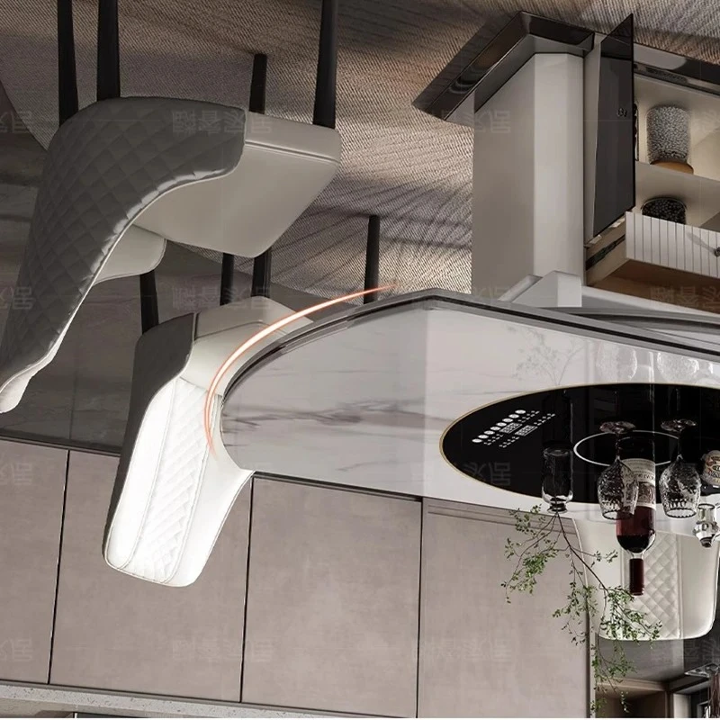 

Круглый стол, ресторанные столы, прямоугольные обеденные роскошные керамические столы для приема, многофункциональные домашние Mesa Plegables, кухонный мрамор