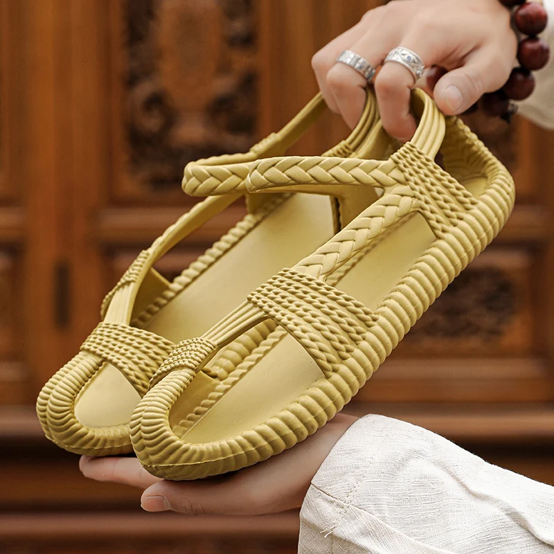 New Couple\'s Casual Sandals Parent-child Waterproof Shoes for Men Hard-Wearing Slippers Summer Women Non-Slip Beach Shoes Size47