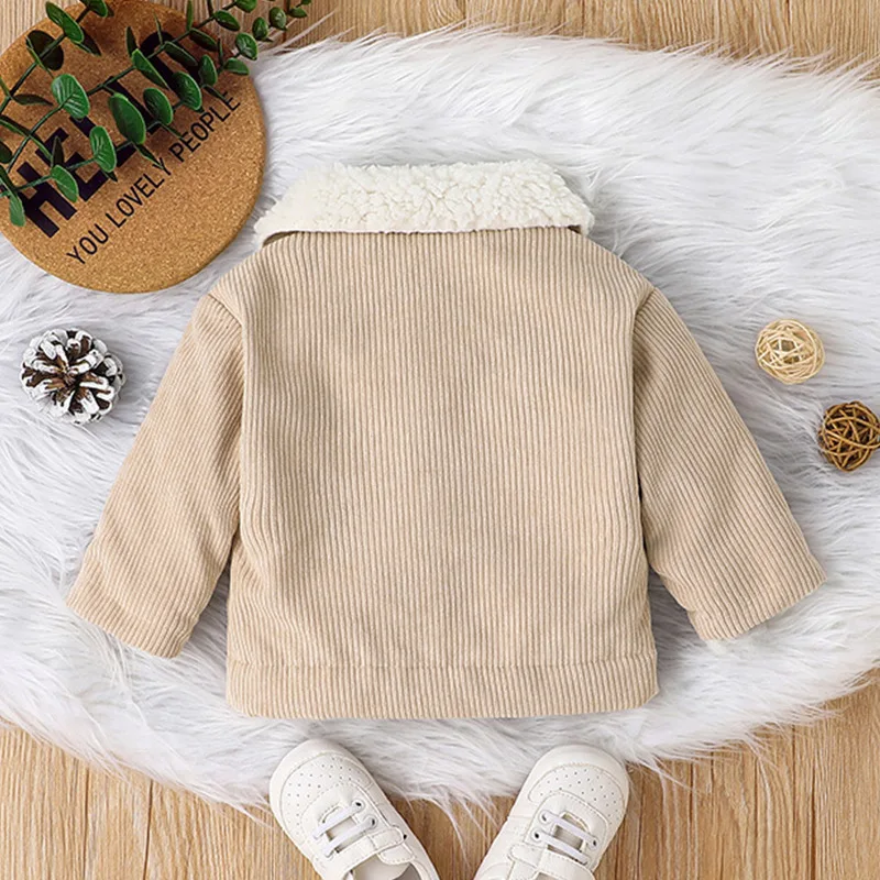 Winter Autumn Baby Coats Think Warm Boy Girl Clothes Full Sleeve Soild Handsome 2024 New Style Spring Infant Jacket Baby