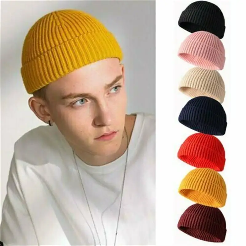 Winter Warm Beanies Casual Short Thread Hip Hop Hat Adult Men Female Wool Knitted Skull Cap Elastic Unisex Sports Caps 등산모자