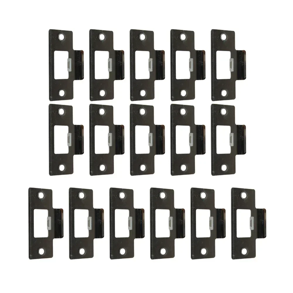 Lock Accessories Striker Plate Steel Jamb Systems Bathroom Plastic Replacement 5/10pcs Stainless Steel Striker Plate