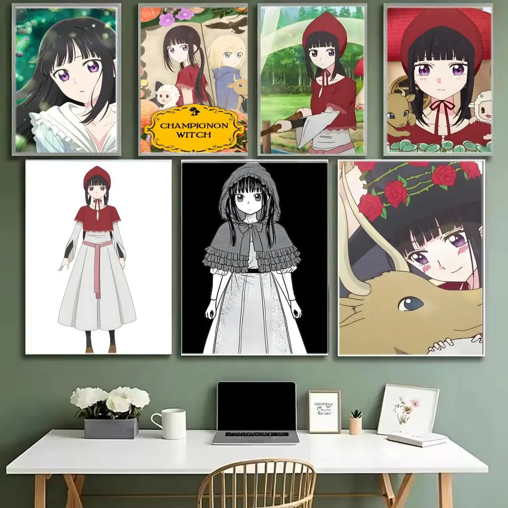 Póster de personaje de Anime C-Champignon Witch, póster icónico, arte de pared impreso, póster decorativo, decoración del hogar, regalo sin marco