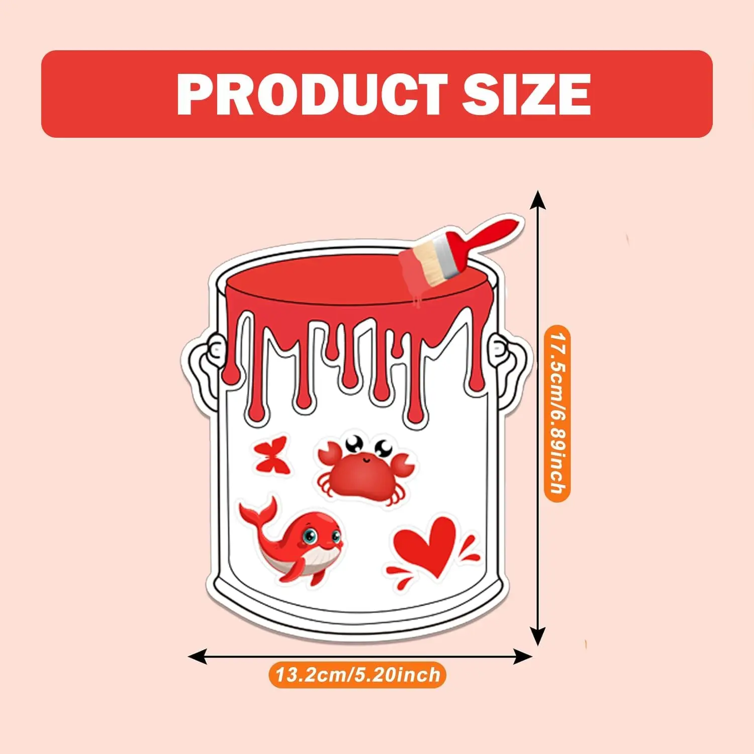 

10pcs Paint Buckets Color Sorting Labels Color Matching Learning Activity Stickers for Kids Educational Shape Color Sorting