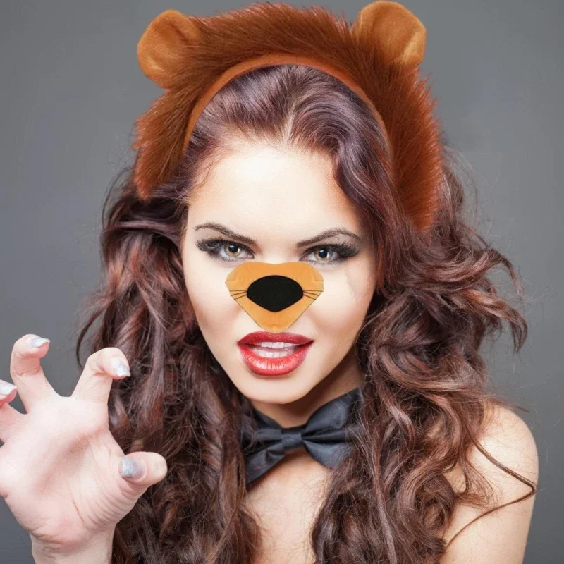 Costume déguisement Lion d'halloween, jupe queue bandeau Lion, nœud Costume Cosplay d'animal pour