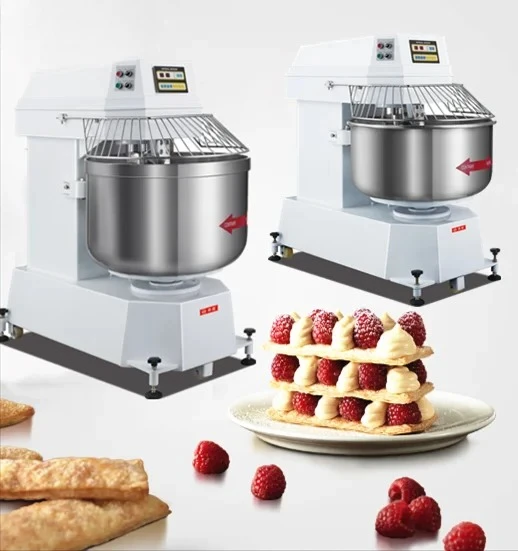 Food Mixer Commercial industrial noodle bread spiral dough mixer 50 100 kg  25kg 50kg 100kgflour mix machine for bakery