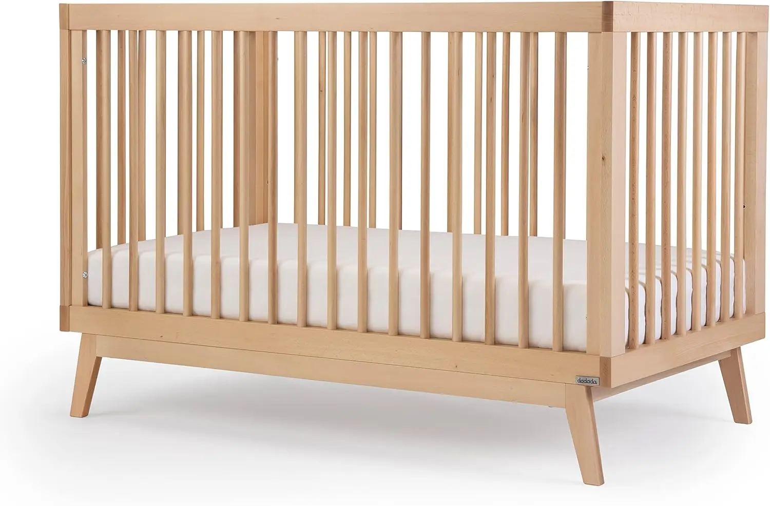 

Baby Soho 3-in-1 Convertible Crib to Toddler Bed – Wooden Crib Made in Italy, Gold Certified Small Baby Crib –