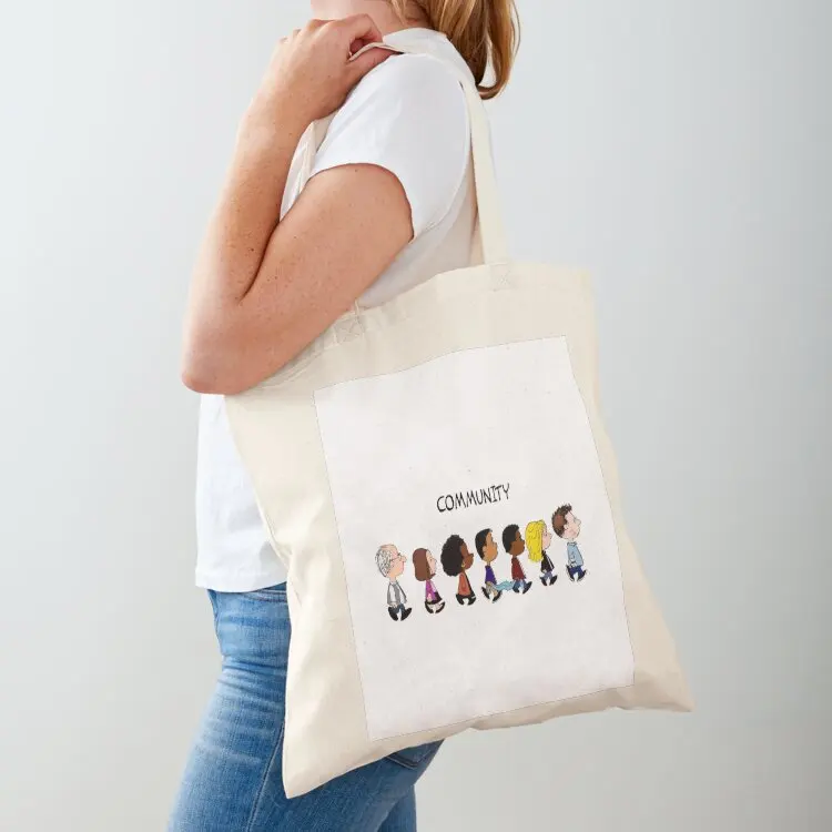 

community Tote Bag canvas shopping bag Portable shopping bag female custom fabric