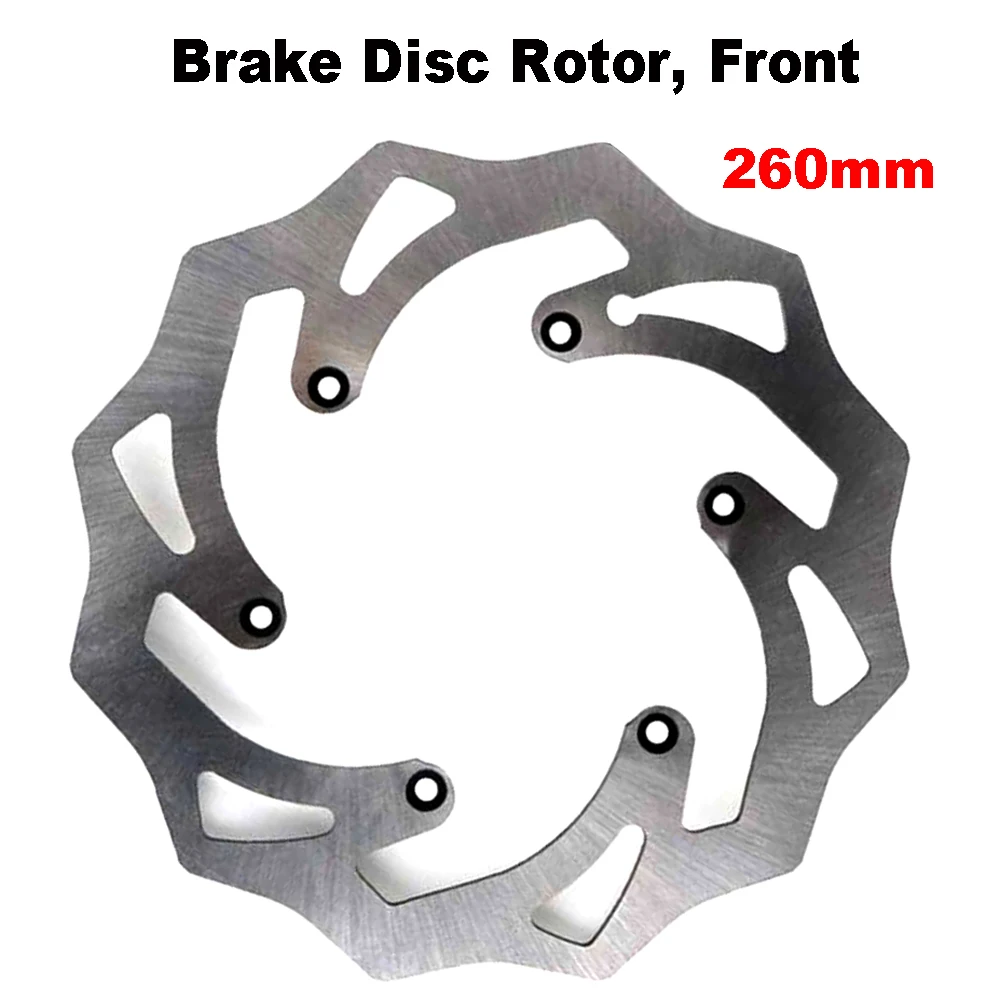 

FRONT Brake Disc Rotor, 260mm For KTM EXC EXC-F SX SX-F XC XC-F XC-W MXC 125 150 250 350 450 500 530 125~625cc from 1994-2027