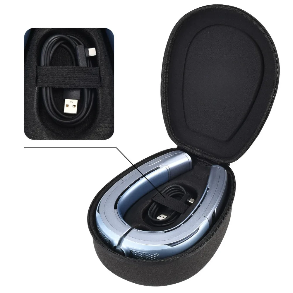 EVA Hard Shell Storage Box For RANVOO AICE LITE MAX 2026 Portable & Compact Neck Fan Protective Carrying Case For Travel