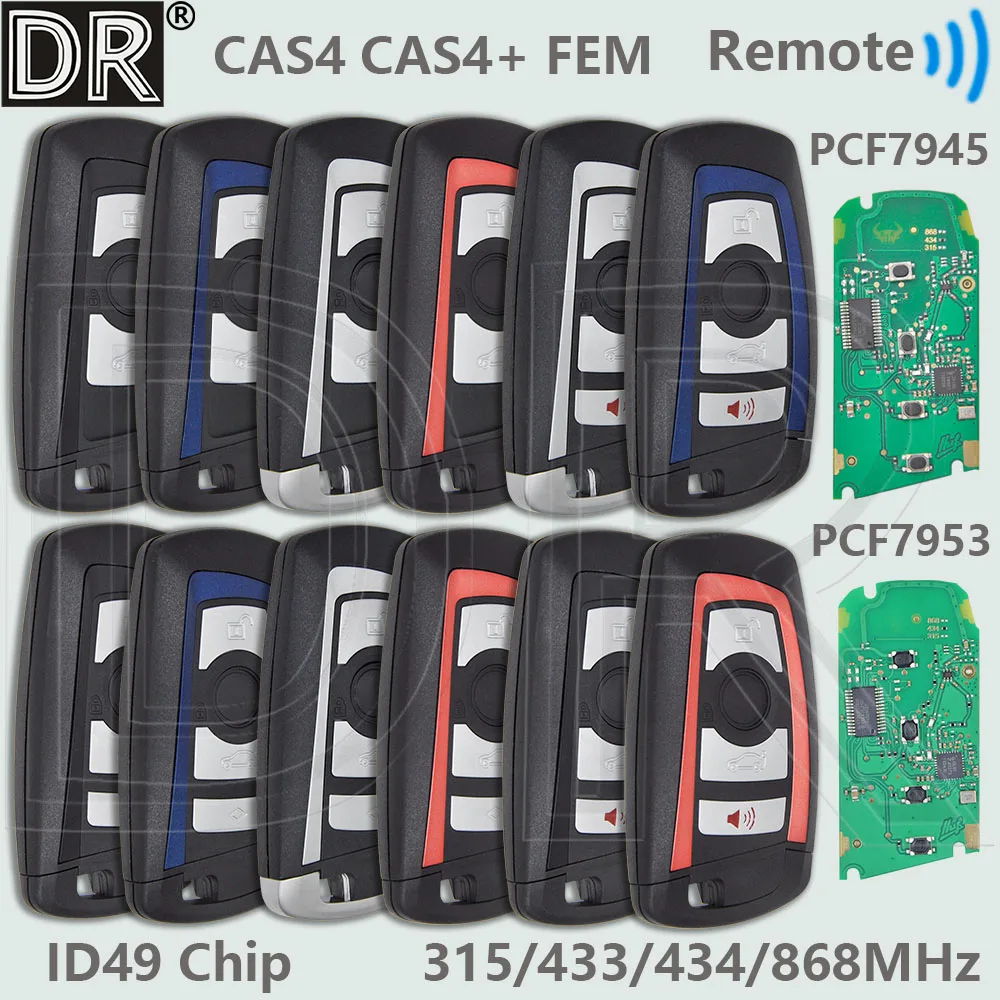 DR ID49 PCF7945P/7953P CAS4 CAS4 + FEM 315/433/868MHz llave remota de coche de proximidad para BMW F chasis 1 3 5 7 X1 X3 X4 X5 X6 M2 M3 3GT