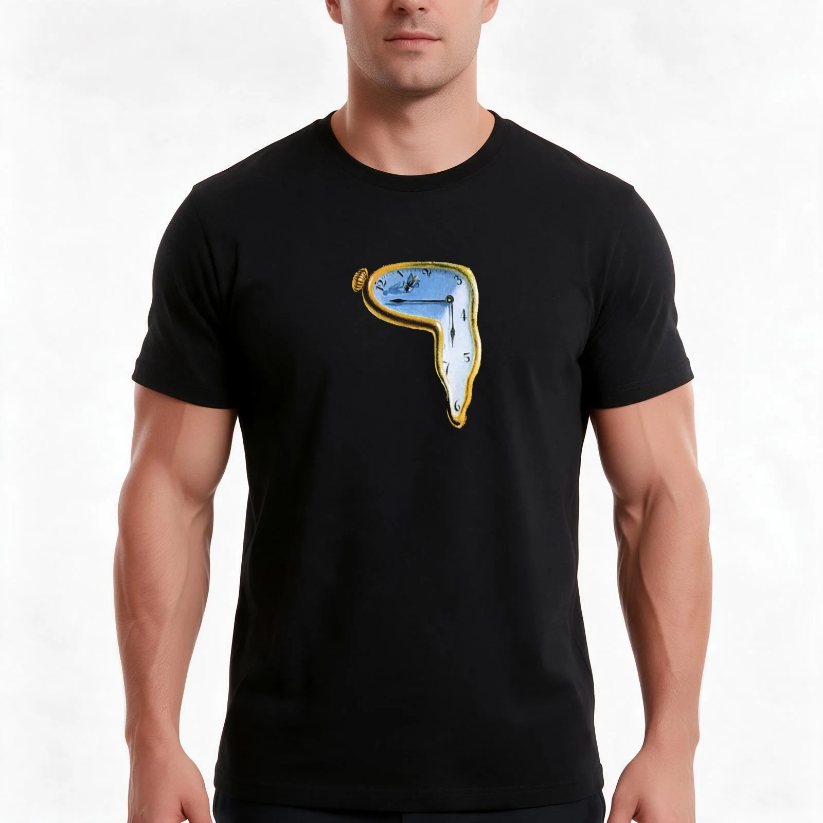 Salvador Dali: The Persistence of Memory T-Shirt Summer Casual Cotton Tee Oversized Streetwear Tops Vintage Graphic Print