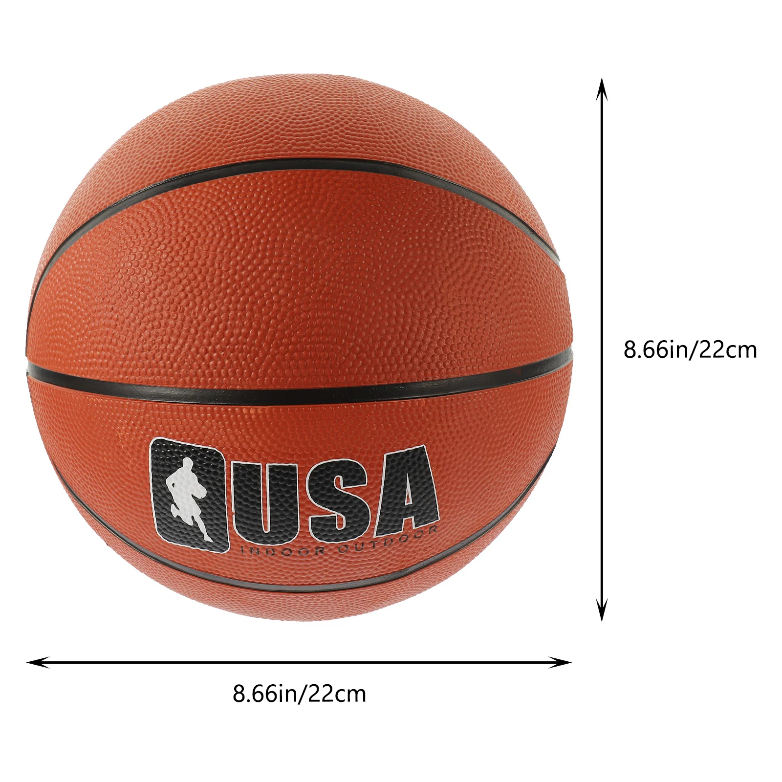 1 stks tiener basketbal professionele maat duurzame rubberen standaard bal indoor outdoor training skidproof oppervlak bal