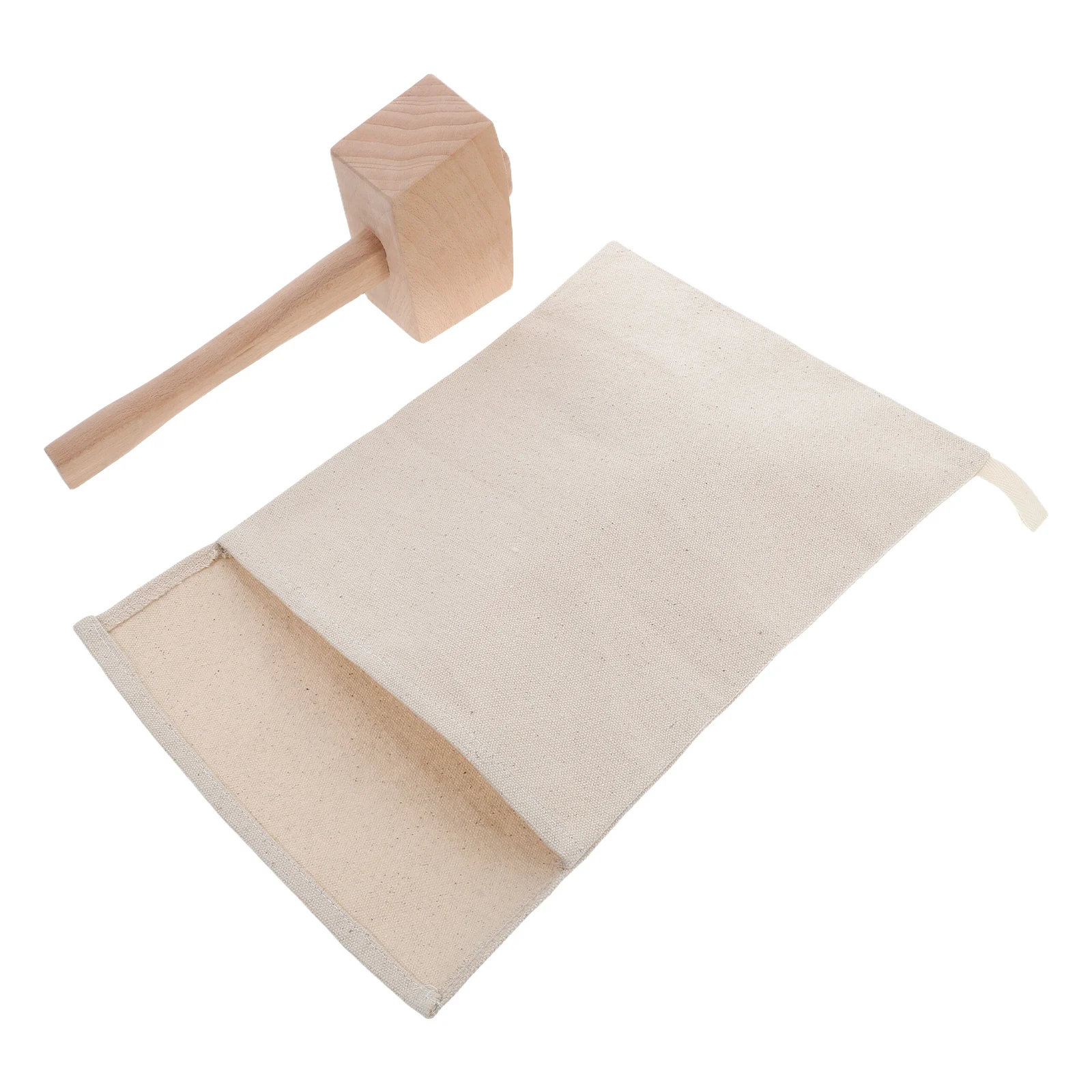 

Reusable Ice Crusher Set Fresh Containers Storage Bag for Freezer Portable Manual Hammer Tool Home Bars Restaurants Kitchen Bar