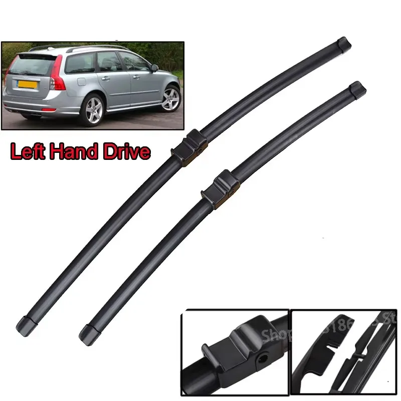 

Wiper LHD Front Wiper Blades Set For Volvo V50 2004 - 2006 Windshield Windscreen Window Rain Brushes 26"+19"