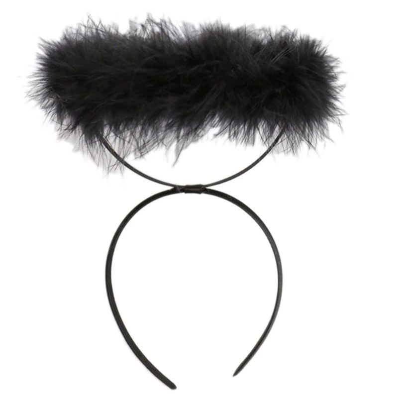 Hoofdband engelenvleugels toverstaf voor kinderen engel kostuum volwassen verenvleugels Halloween maskerade rol voor spel