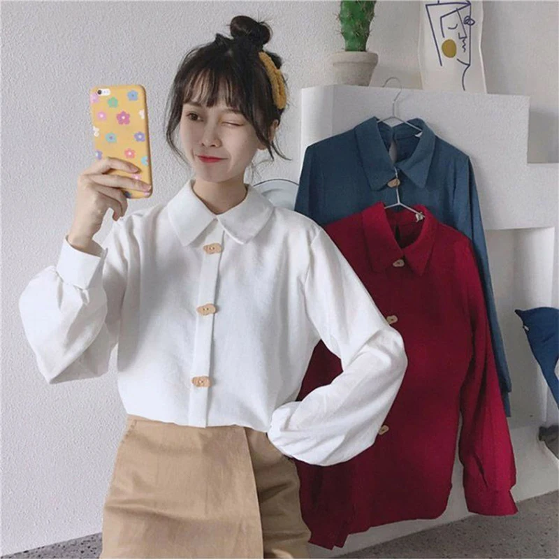 

2024 New Woman's Clothing Autumn All-match Fashion Loose Preppy Style Solid Color OL Temperament Simplicity Elegant Trend Casual